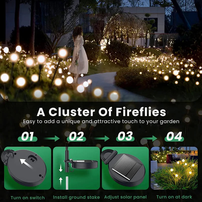 Firefly Solar Light Garden Decoration