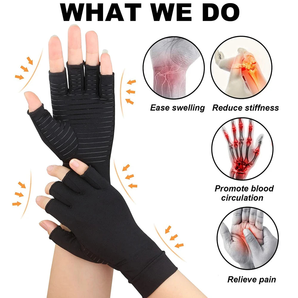 Copper Arthritis Compression Gloves for Women/Men Relieve Hand Pain Swelling and Carpal Tunnel 