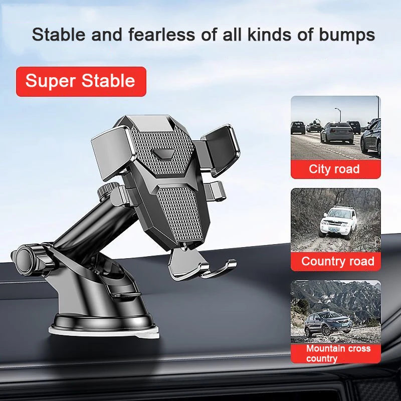 Universal Car Phone Holder 360° Windshield Car Dashboard Mobile Cell Support Bracket for 4.0-7 Inch Smartphones