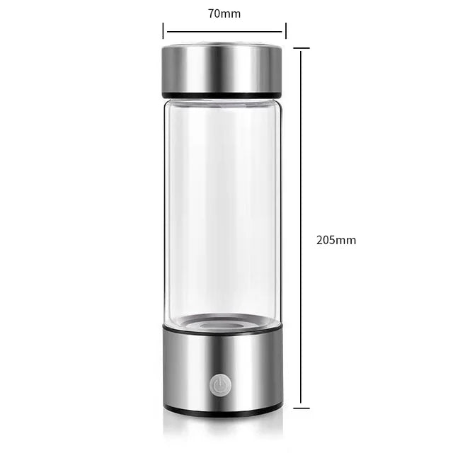 Titanium Hydrogen Rich Water Bottle Generator with Built-In Filter