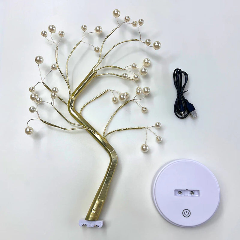 Tabletop Tree Lamp, Decorative LED Lights USB or AA Battery Powered for Home/Bedroom