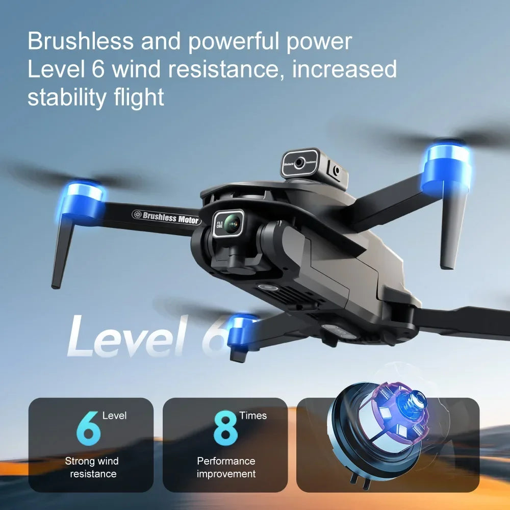  V168 Drone 8K 5G GPS Professional HD Aerial Photography Dual-Camera Omnidirectional Obstacle Avoidance Drone 