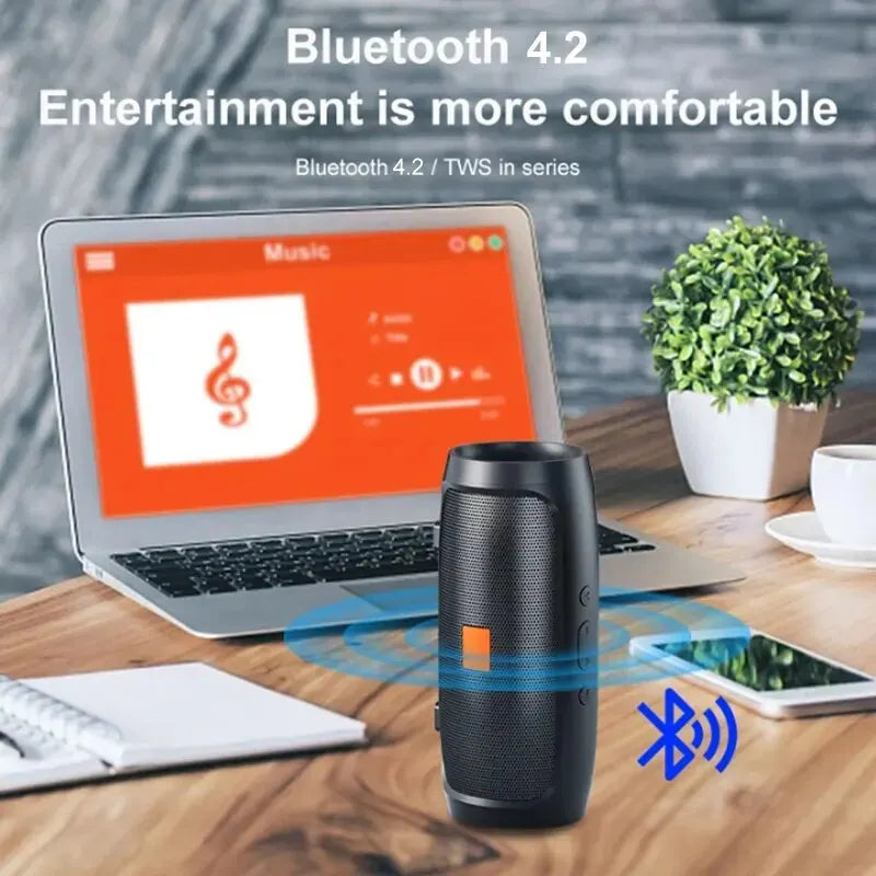 Bluetooth Speaker Dual Speaker Stereo Outdoor Portable Wireless Speaker with Subwoofer