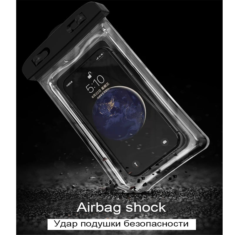 Floating Airbag Waterproof Swim Bag Phone Case for Iphone 11 12 13 14 15 Pro Max Samsung S23 S22 Xiaomi 13 Huawei P30 20 Lite Cover