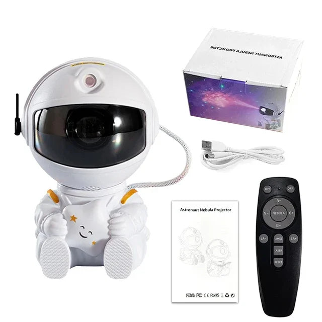 Galaxy Star Astronaut Projector LED Night Light Starry Sky Projector Lamp for Children