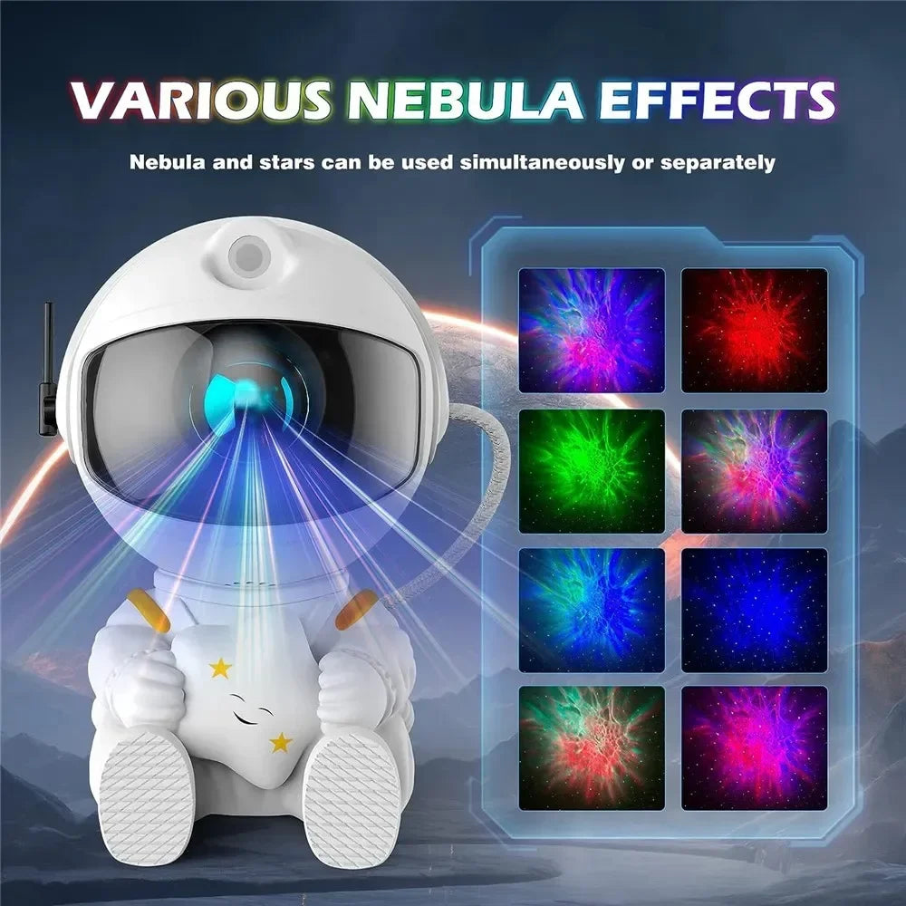 Galaxy Star Astronaut Projector LED Night Light Starry Sky Projector Lamp for Children