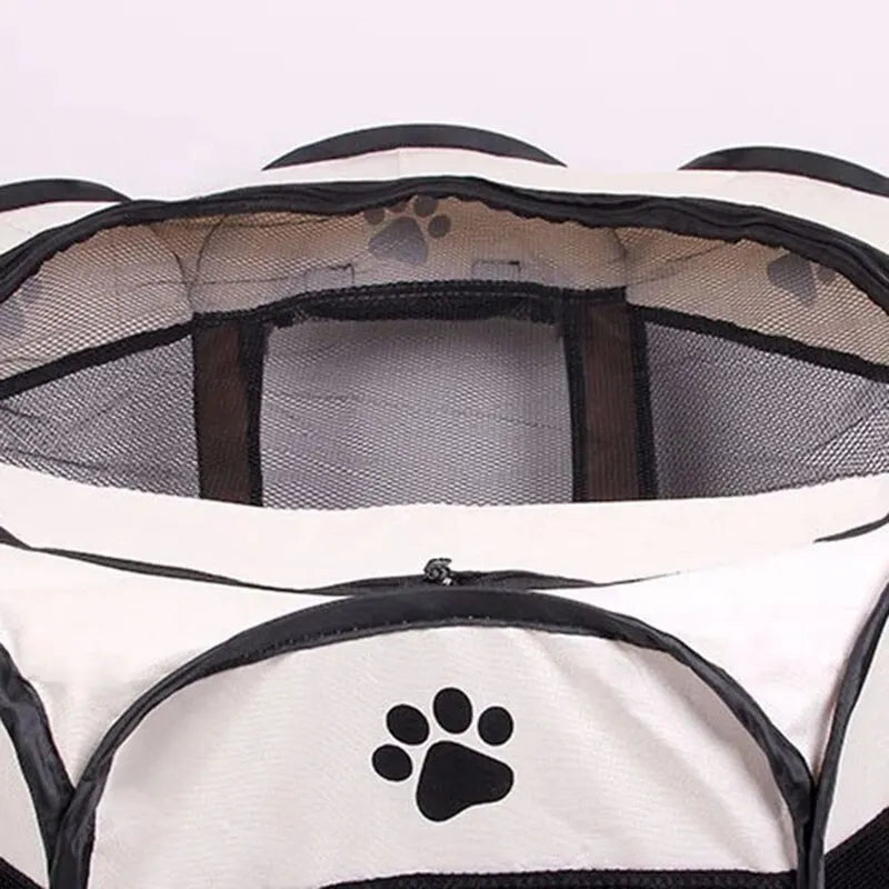 Portable Pet Playpen, Dog Playpen Foldable Pet Exercise Pen Tents Dog House Playground for Puppy Dog/Cat Indoor Outdoor Travel Camping Use