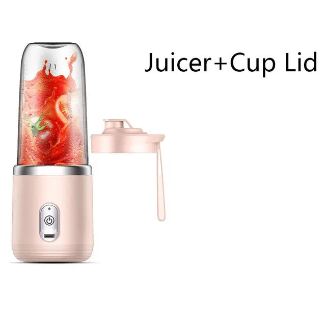 Portable Rechargeable Small Fruit Juicer Automatic Multi-Functional with High-Speed Motor