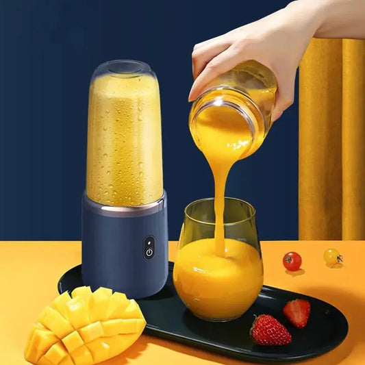 Portable Rechargeable Small Fruit Juicer Automatic Multi-Functional with High-Speed Motor