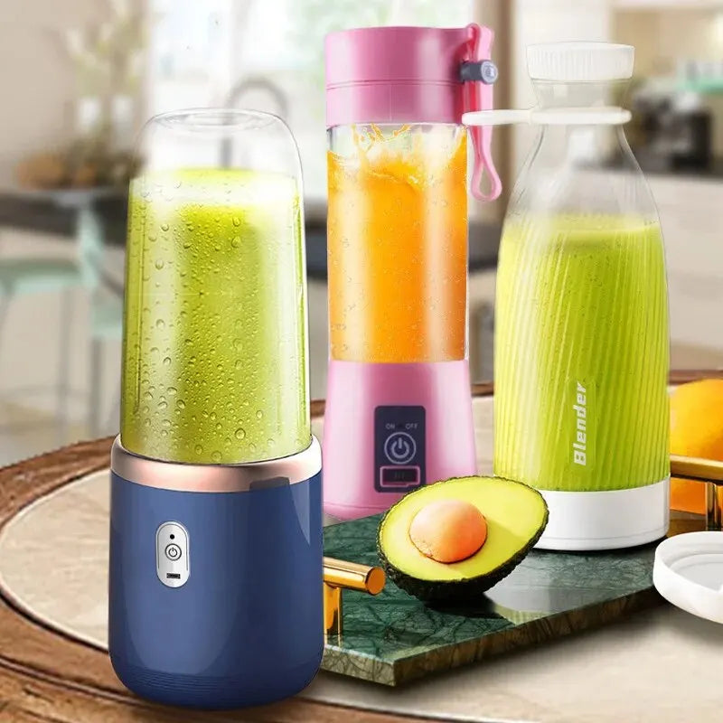 Portable Rechargeable Small Fruit Juicer Automatic Multi-Functional with High-Speed Motor