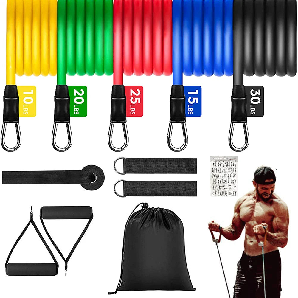 Exercise Bands Resistance Bands Set Strength Training Fitness Bands Workout Bands Resistance Elastic Bands for Exercise