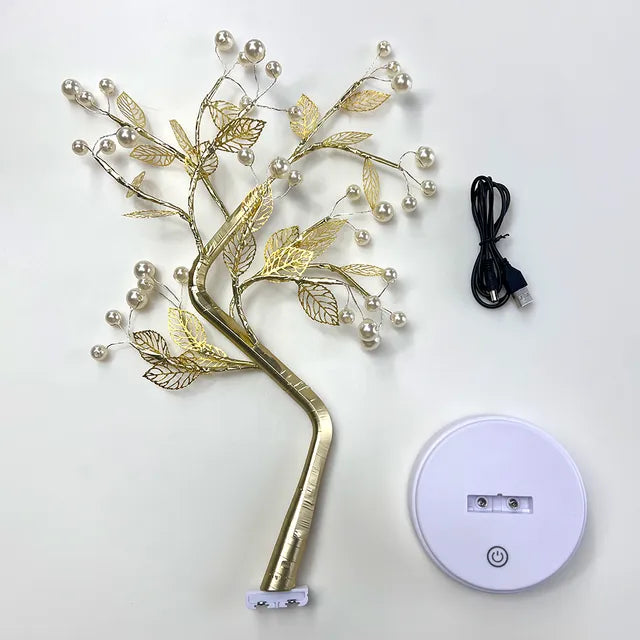 Tabletop Tree Lamp, Decorative LED Lights USB or AA Battery Powered for Home/Bedroom