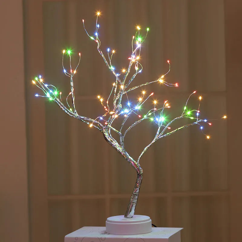 Tabletop Tree Lamp, Decorative LED Lights USB or AA Battery Powered for Home/Bedroom