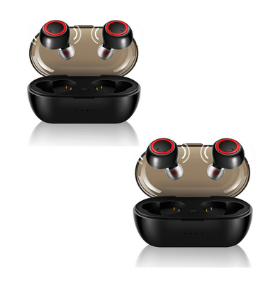 Wireless Earbuds Black/ Noise Canceling Headphone Wireless Bluetooth 5.0 Powerful Beats & Clean Audio True Wireless Earbud IPX 8