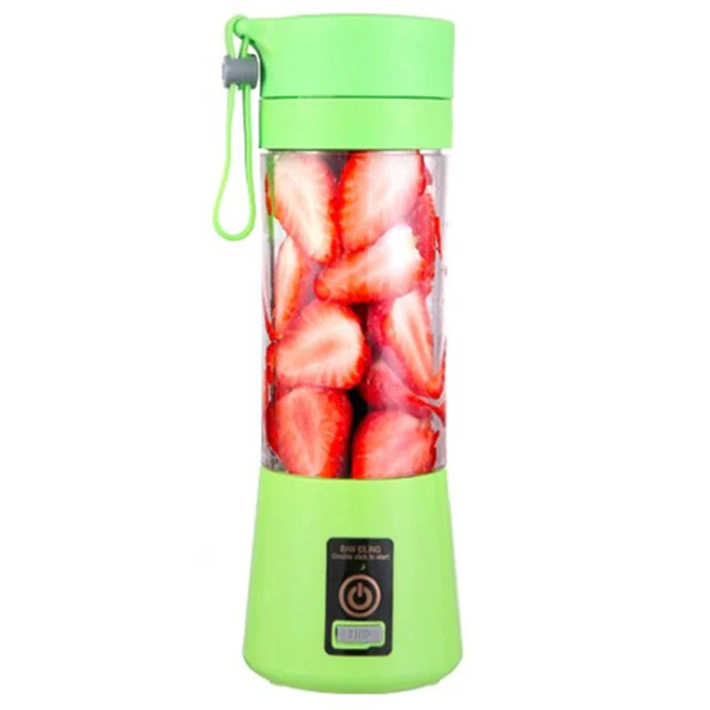 12.5oz Electric Handheld Smoothie Blender Machine Food Grade Material (Rechargeable via USB)