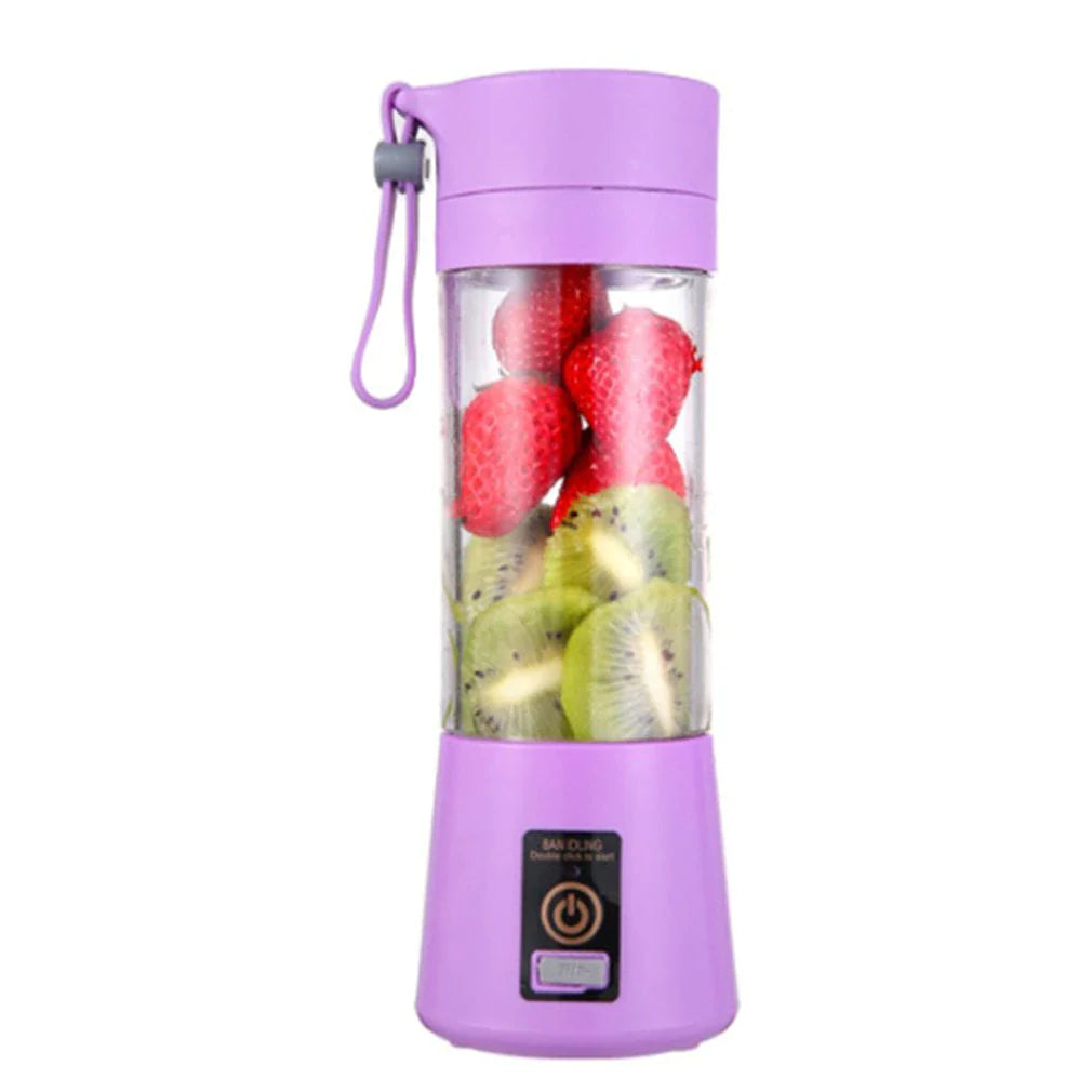 12.5oz Electric Handheld Smoothie Blender Machine Food Grade Material (Rechargeable via USB)