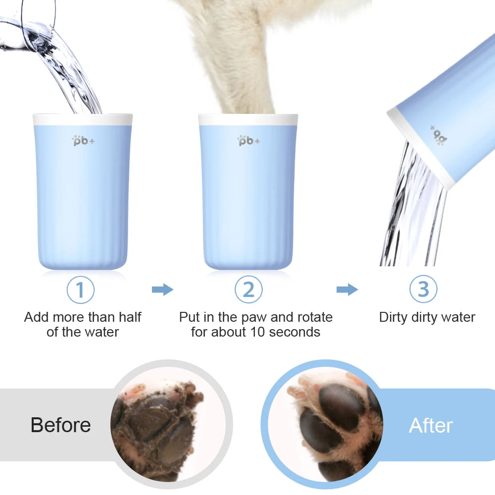 Portable Dog Paw Cleaner for Small and Large Dogs