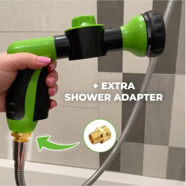 "Ultimate Dog Shower Gun: Adjustable High-Pressure Sprayer Nozzle for a Refreshing and Luxurious Pet Bath Experience!"