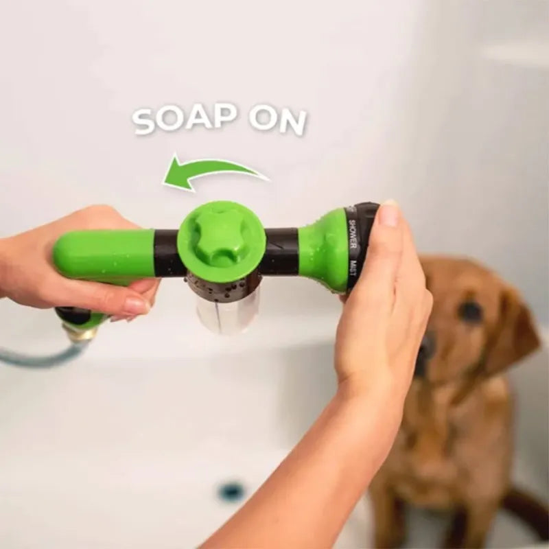 "Ultimate Dog Shower Gun: Adjustable High-Pressure Sprayer Nozzle for a Refreshing and Luxurious Pet Bath Experience!"