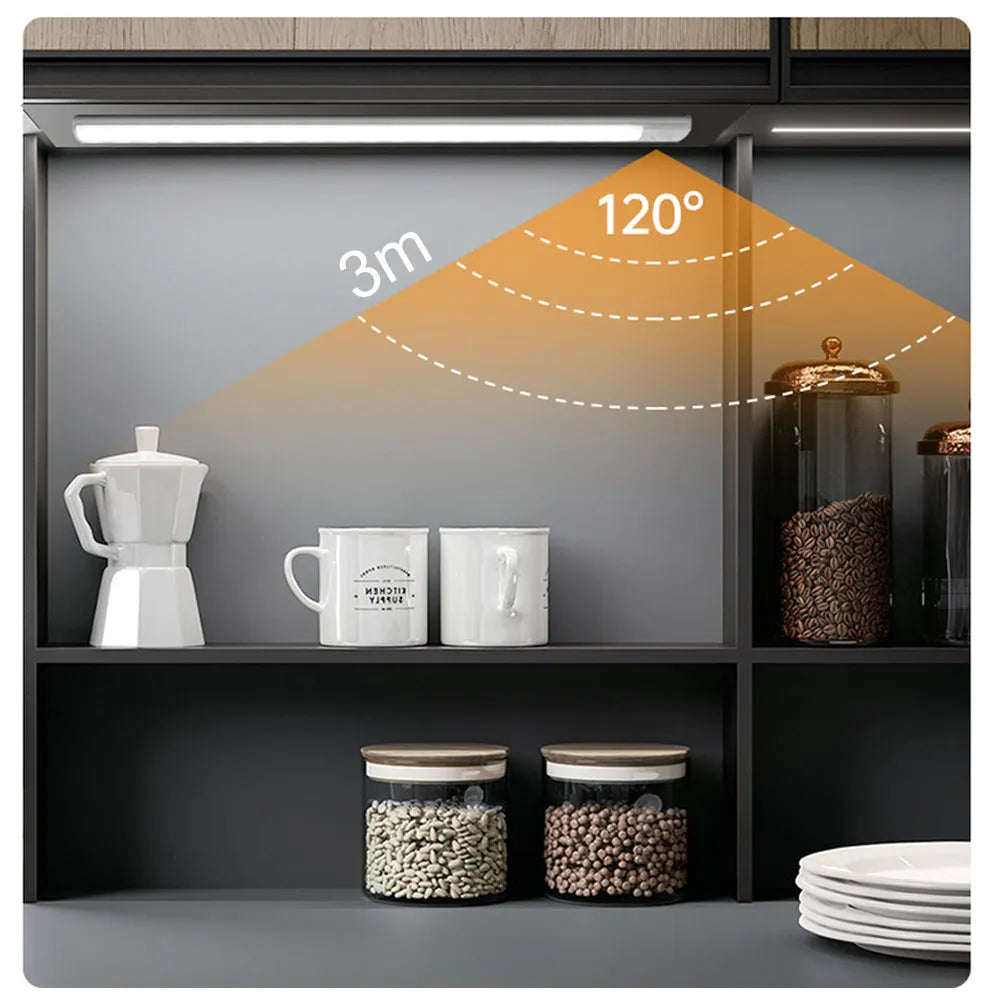 Motion Sensor Light Wireless LED Under Cabinet Light, Rechargeable