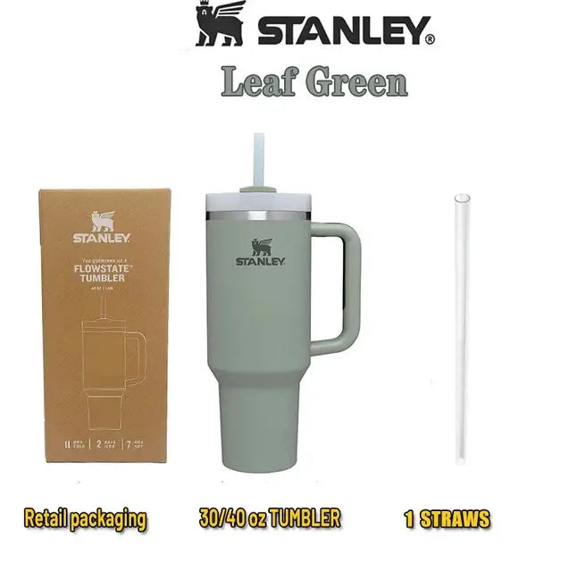 40 OZ Stanley Tumbler Stainless Steel with Lid and Straw