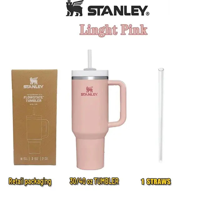 40 OZ Stanley Tumbler Stainless Steel with Lid and Straw