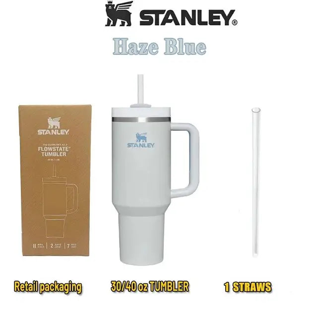 40 OZ Stanley Tumbler Stainless Steel with Lid and Straw