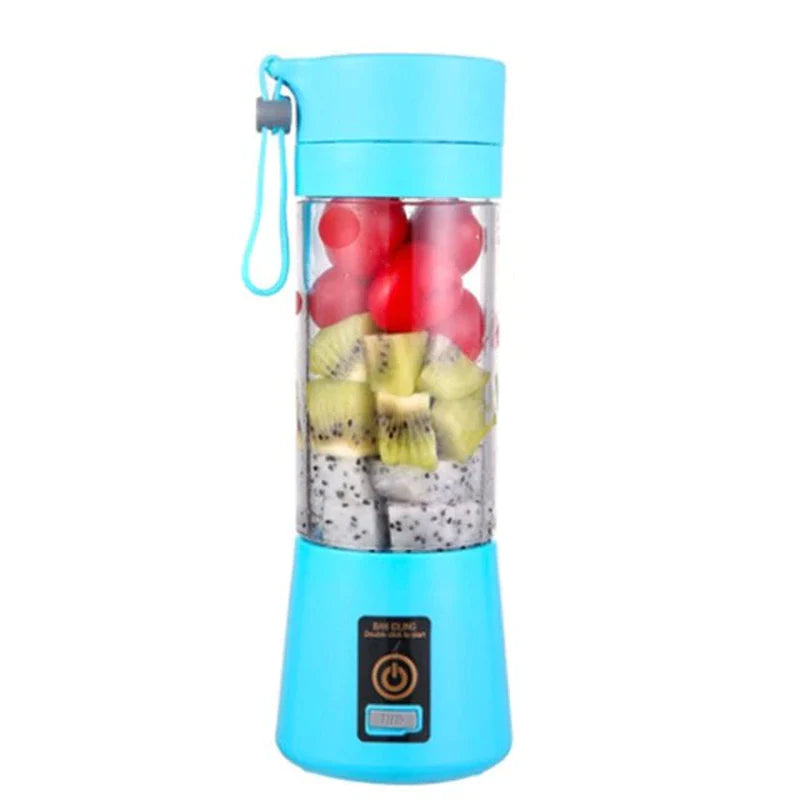 12.5oz Electric Handheld Smoothie Blender Machine Food Grade Material (Rechargeable via USB)